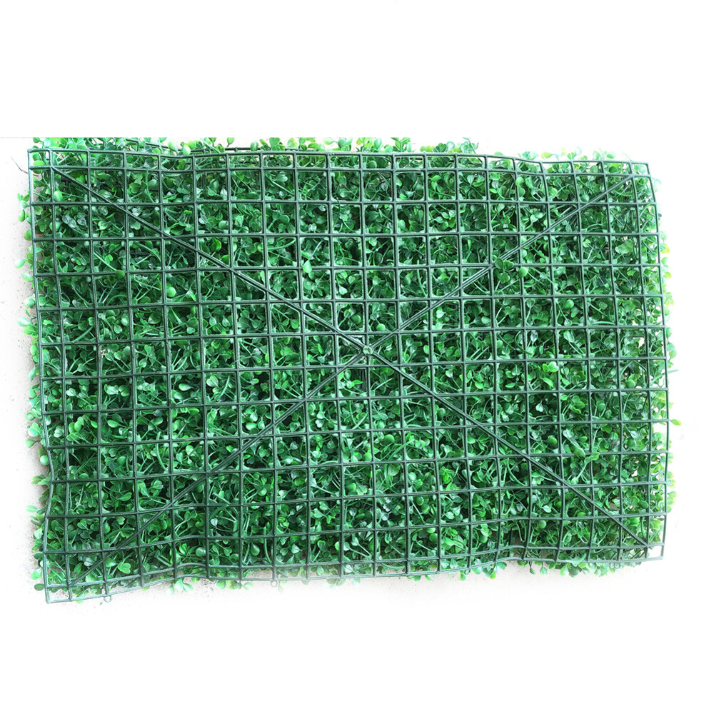 12 Pcs Green Fence Panel Grass Artificial Boxwood Hedge Wall Panels for Backyard