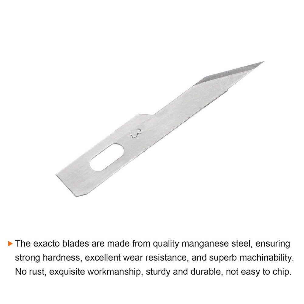 40pcs Exacto Knife Blades #3 Hobby Knife Replacement Blades Refills