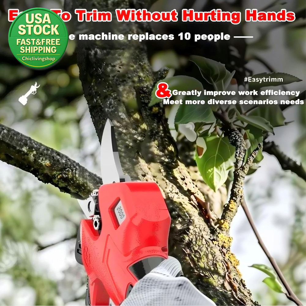 Electric Pruning Shears Compatible with Milwaukee M18 Cordless Tools Brushless
