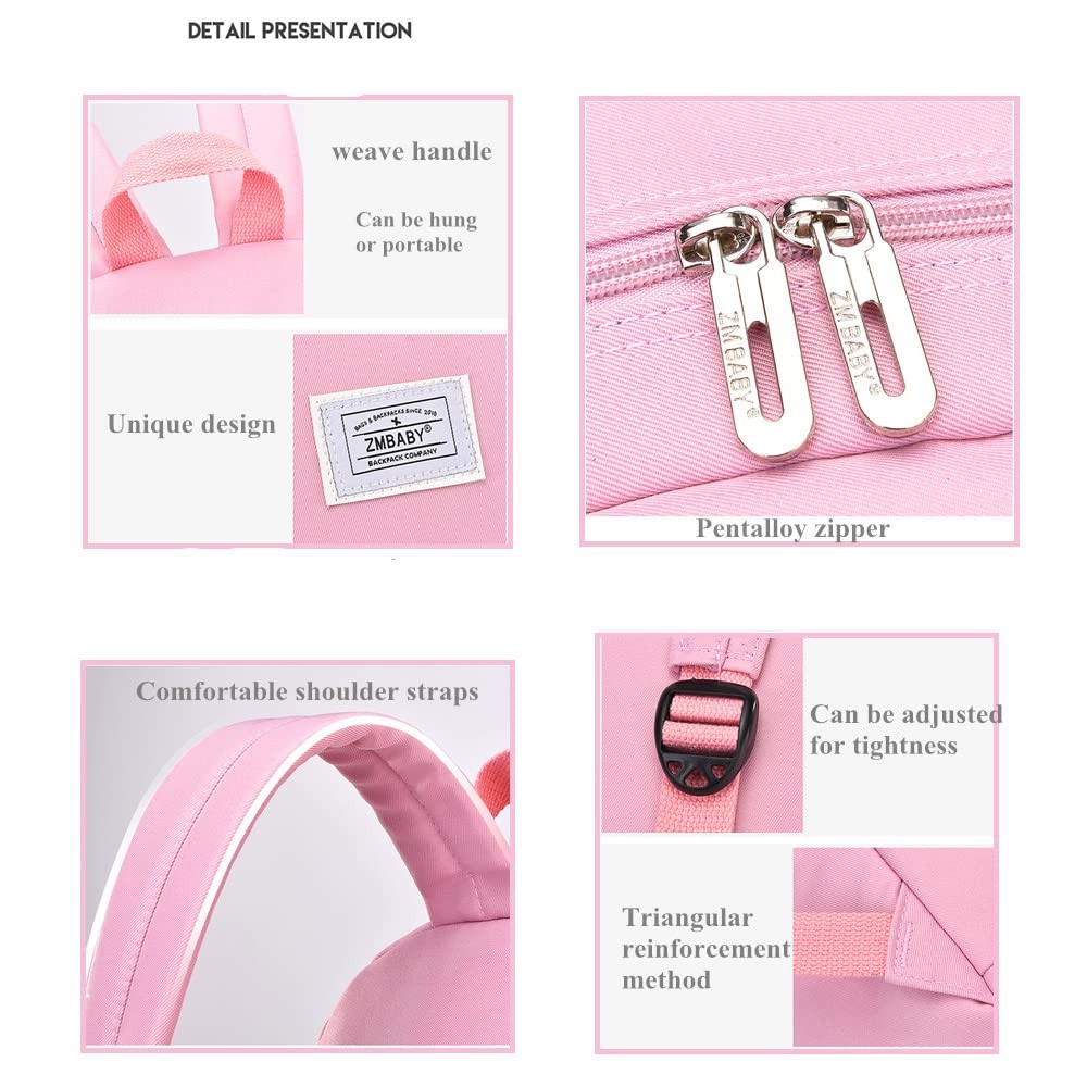 Kids Backpack Solid Color Girls Elementary Middle School Casual Daypack Light...