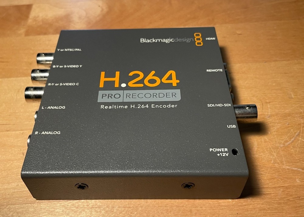 Blackmagic Design H.264 Pro Recorder Video Encoder with Power Supply