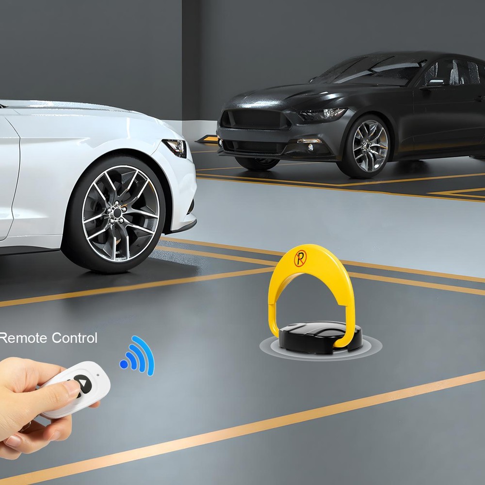 Car Parking Spot Lock Remote Control Anti-Collision Foldable Barrier Auto Sensor