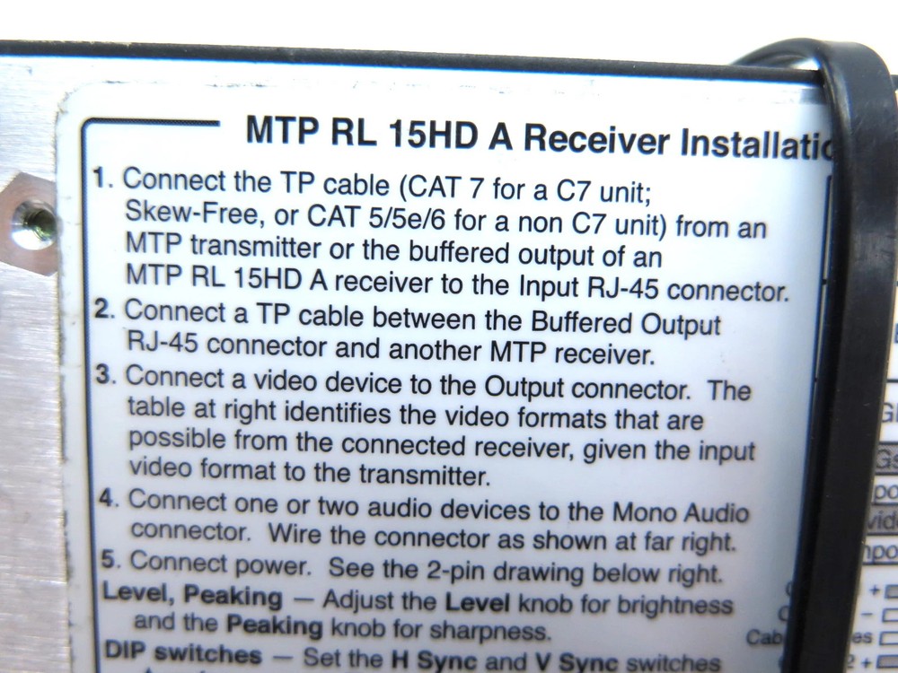 Extron MTP RL 15HD A Twisted Pair Transmitter for VGA