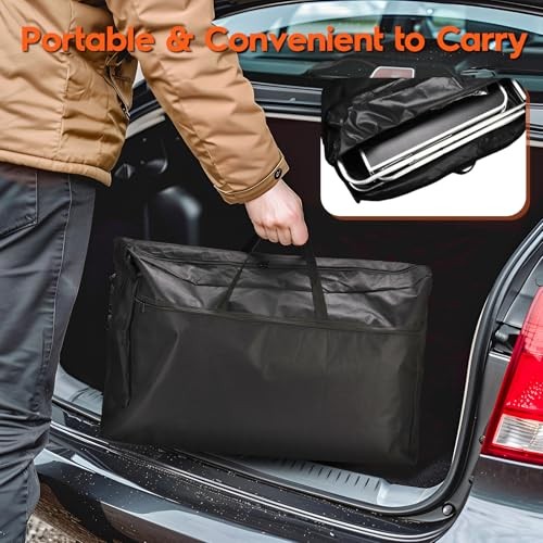 Cmaping KitchenTable, Aluminum Folding Camping Cook Black With Three Cupboard