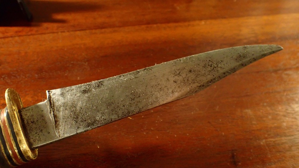 Vintage Antler Handle Fixed Blade Knife
