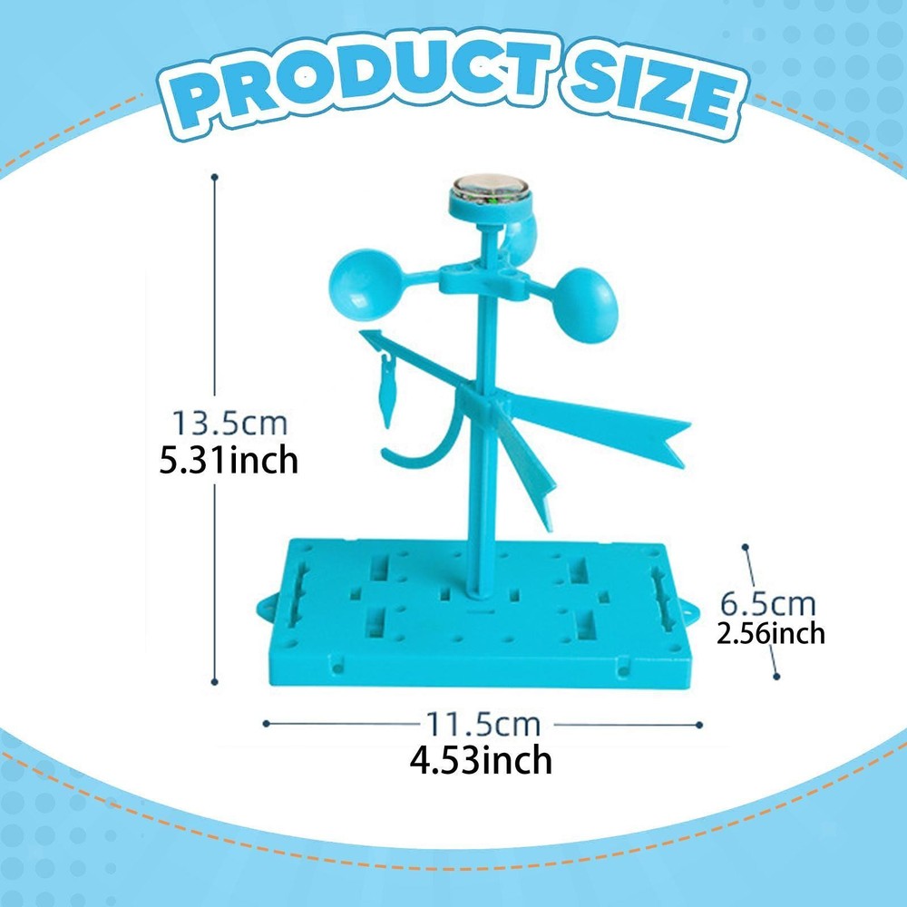 DIY Wind Vane Kits Science Teaching Assembled Wind Vane Measuring Model