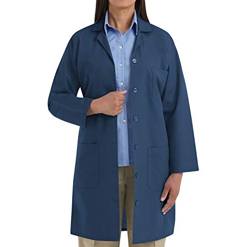 Red Kap Women's Lab Coat, Navy, X-Large