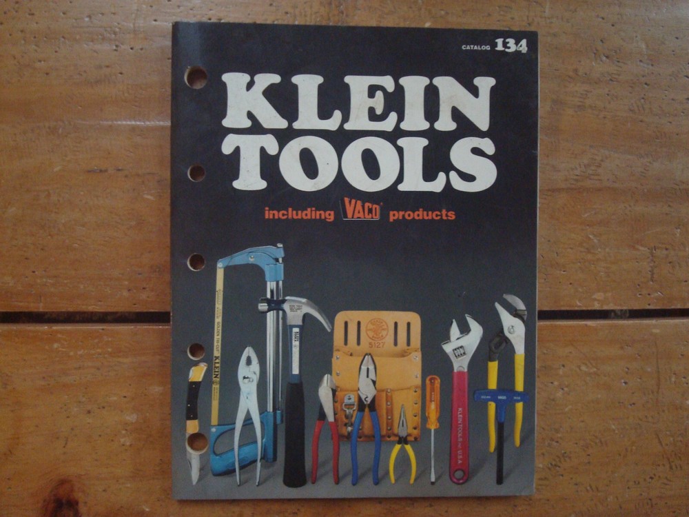 1991 Klein Tools Catalog 134 including VACO products