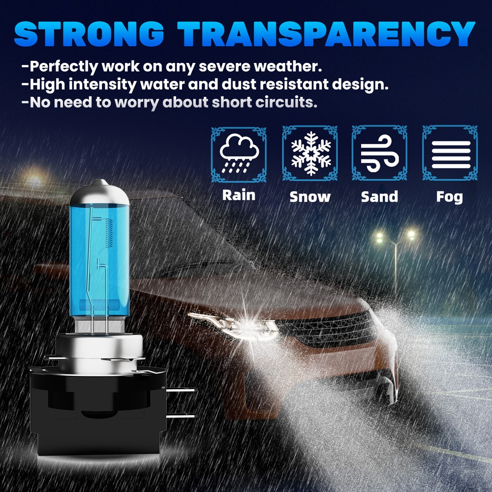 2PCS H11B Warm White Halogen Headlight Bulb Kit High/Low Beam 300% Bright New