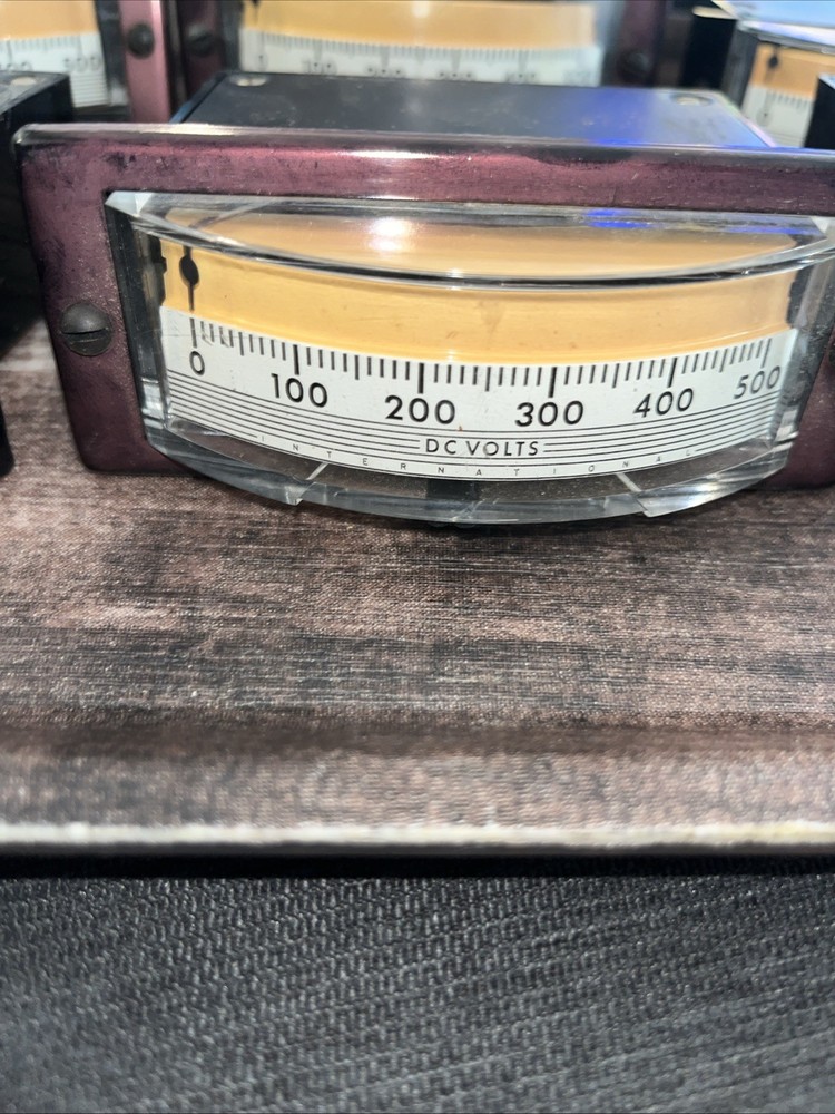 International Instruments Panel Meter Lot Of 6 Untested