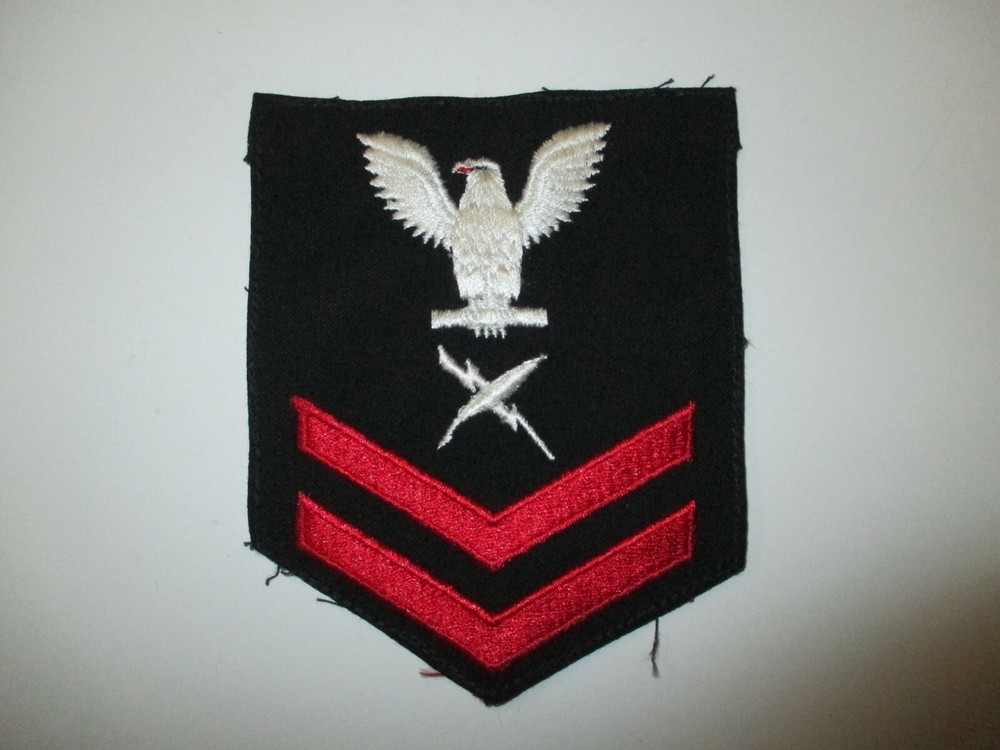 e3169 US Navy Rate Communications/Cryptologic Technician 2nd Class black IR32B