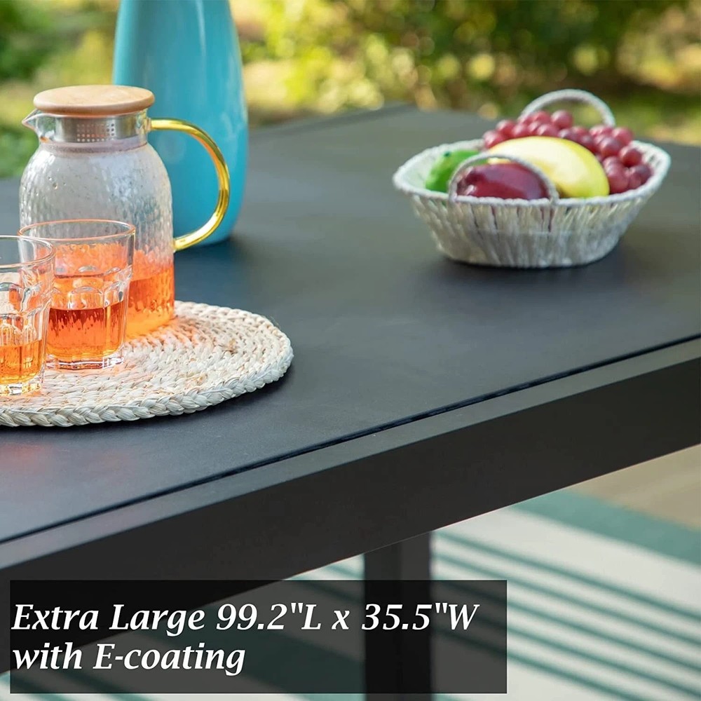 Outdoor Dining Table Patio Dining Table Expandable Adjustable Candlelight Dinner