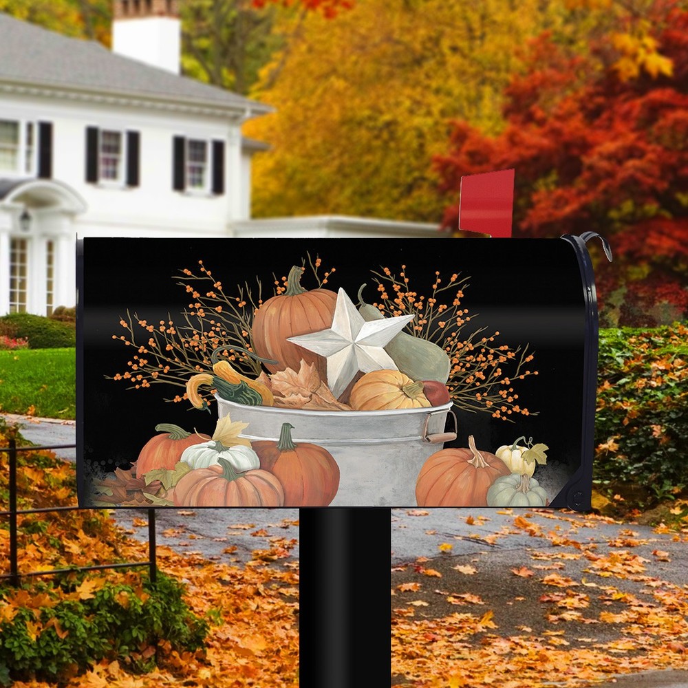 Briarwood Lane Fall Bushel Primitive Mailbox Cover