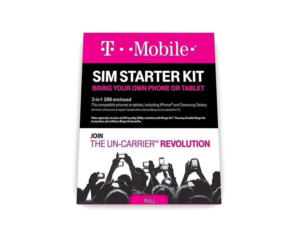 (2 Pack) Authentic Official T-Mobile SIM Card 2-Pack, Orange