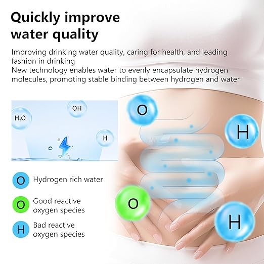 Hydrogen Water Bottle 68oz SPE PEM Alkaline Machine