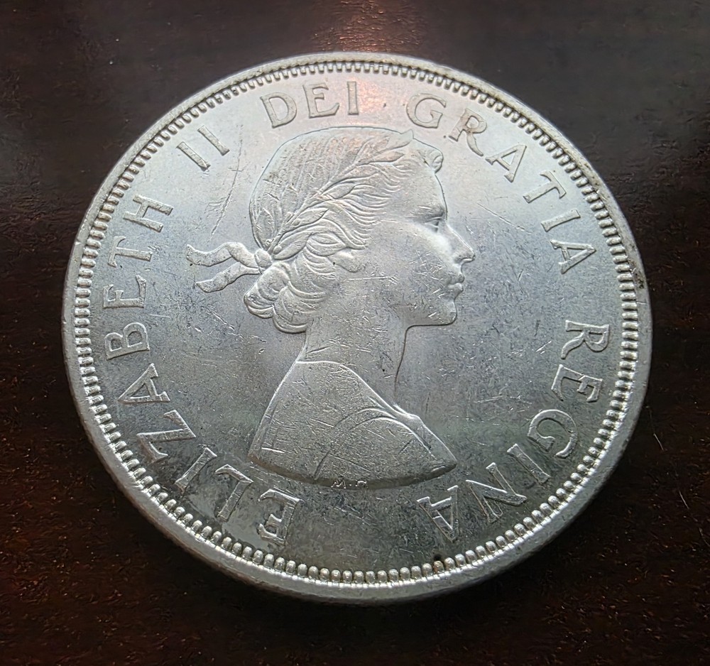 1964 CANADA SILVER DOLLAR COIN
