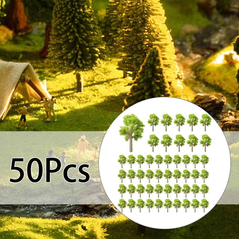50 X Trees Model Garden Train Railway Architectural Scenery Layout Model Tree