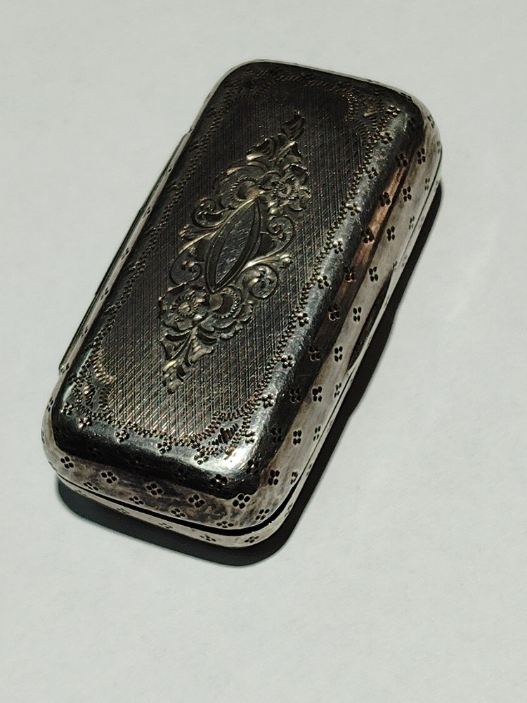 Antique Solid Silver Arts and Crafts Snuff Box Edwardian Collectable