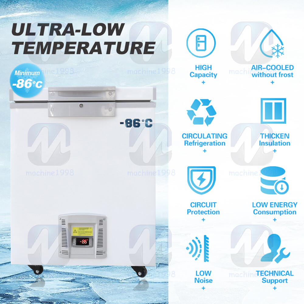 -86℃ 110V Ultra Low Temperature Freezer Laboratory Deep for Samples Lab 28L