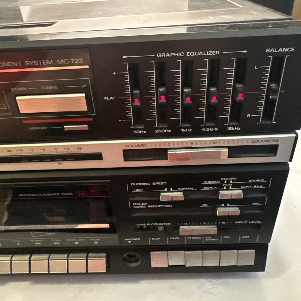 Fisher Audio Component System MC-723 Tested FM Tape Record Player Please Read
