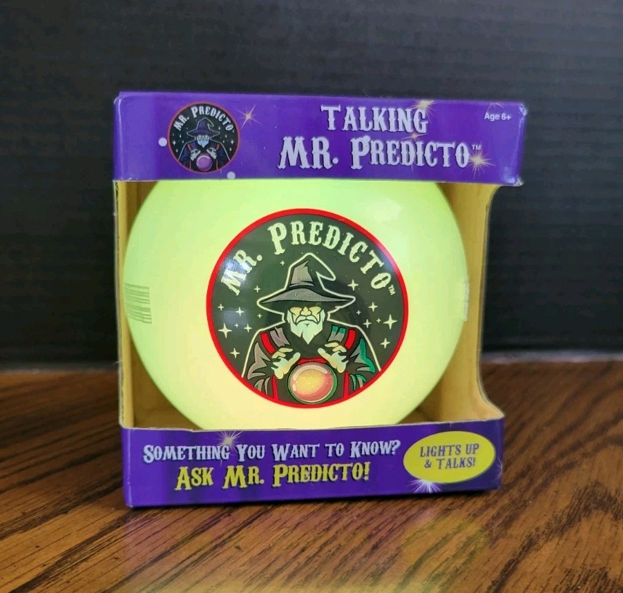 Mr. Predicto Fortune Teller Crystal Ball  Ask a Question & He Speaks an Answer