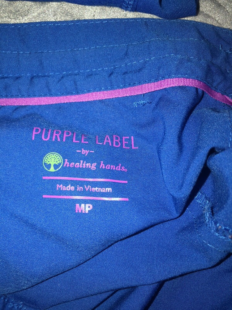 Healing Hands Purple Label Scrub Set Medium Royal Blue