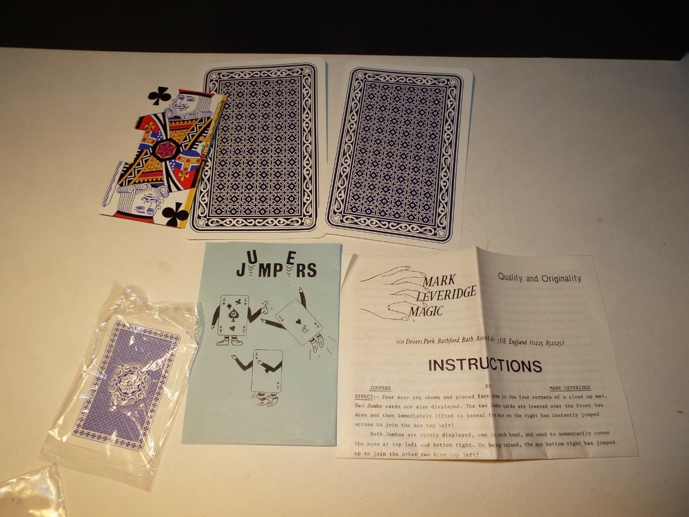 Mark Leveridge Magic Jumpers Card Deck Effect Trick Illusion Routine