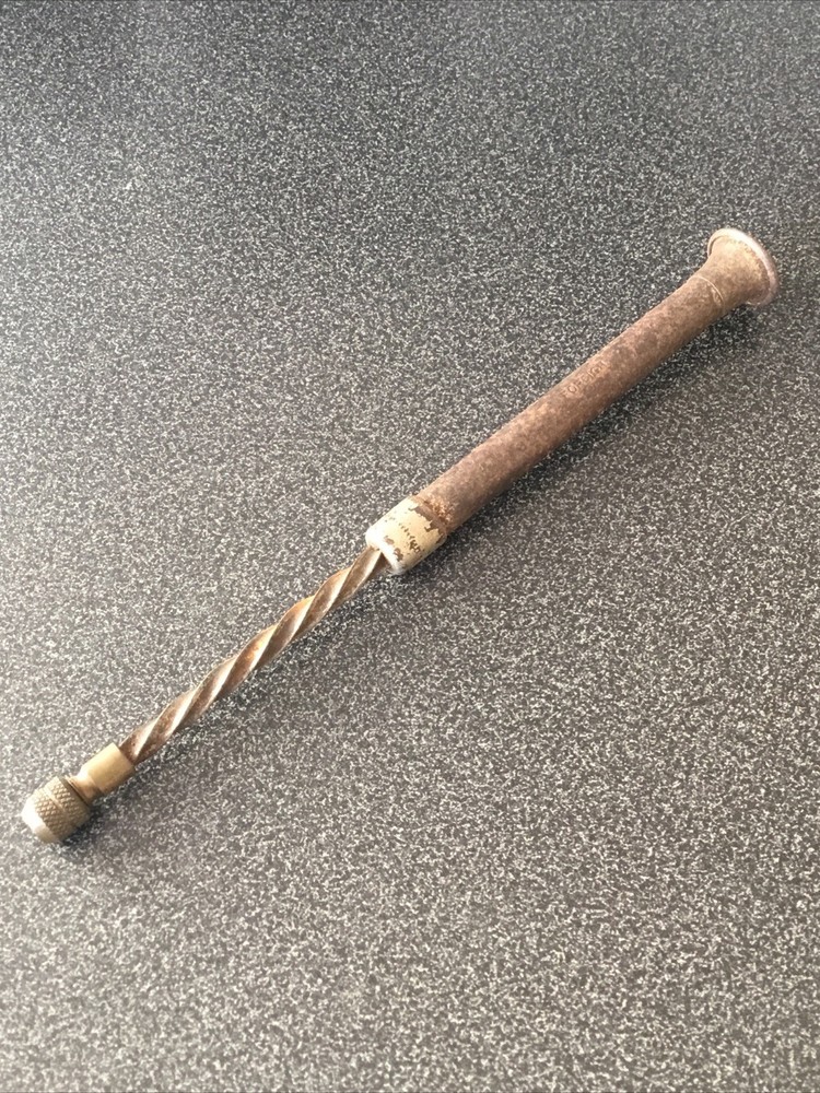 vintage FOREIGN Archimedes Hand drill 7”