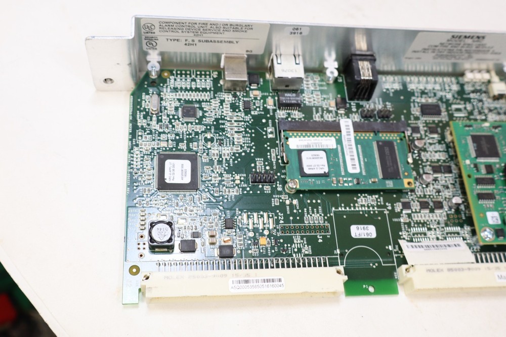 SIEMENS NRC NETWORK RING CARD COM FIRE AND BURG. MODULE