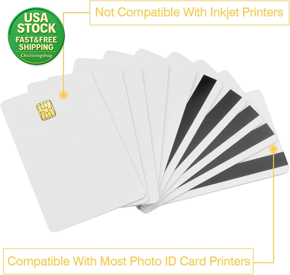 J3R180 Java Smart Card Replacement for J2A040 3 Pack with HICO Magnetic Stripe