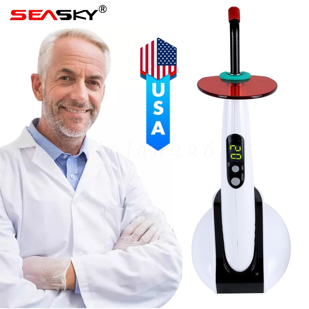 Dental Wireless Curing Light Lamp LED-B 5 Second Curing 1500mW/cm²