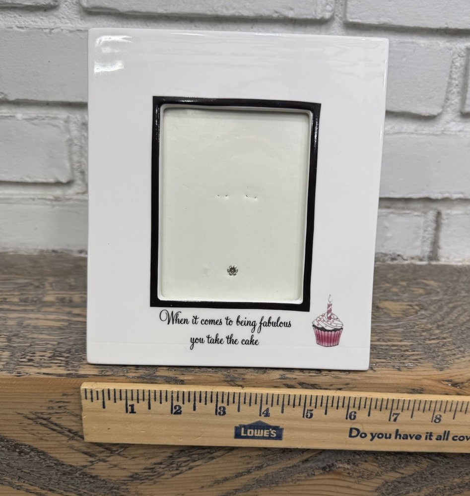 Lenox Wit Wisdom Ceramic Photo Frame Cupcakes