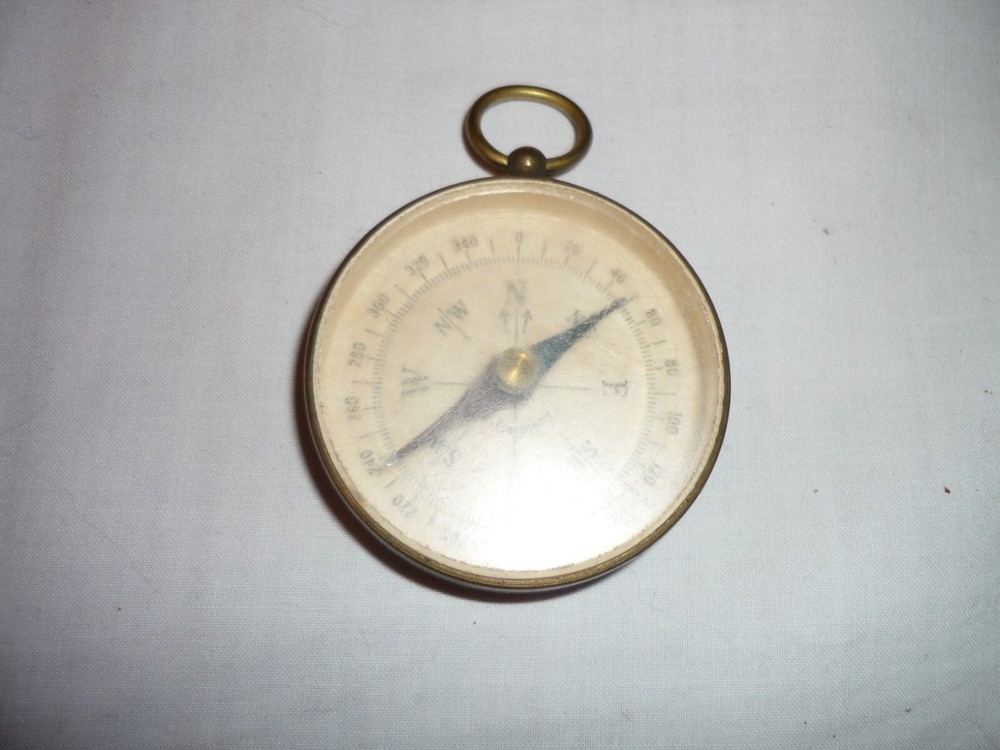 Vintage brass compass Made in W. Germany