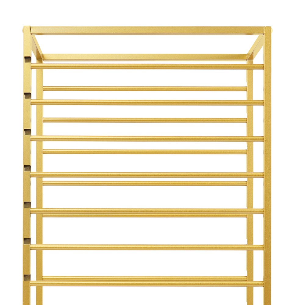 16-Tier Organizer Rack Storage Shelf Ribbon Display Rack W/ 4 Wheels 67*33*150cm