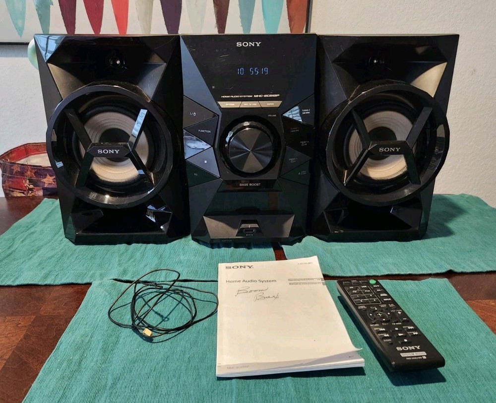 COMPLETE Sony MHC-EC619iP Cd Radio iPhone USB Tuner Compact Boom Box System