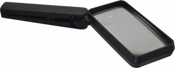 6x Magnification Handheld Magnifier, 4" x 2" Acrylic Lens with Plastic Handle