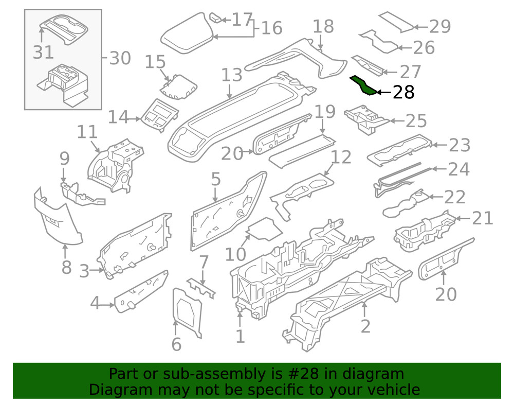 Genuine Volvo Ashtray Mat 31377420