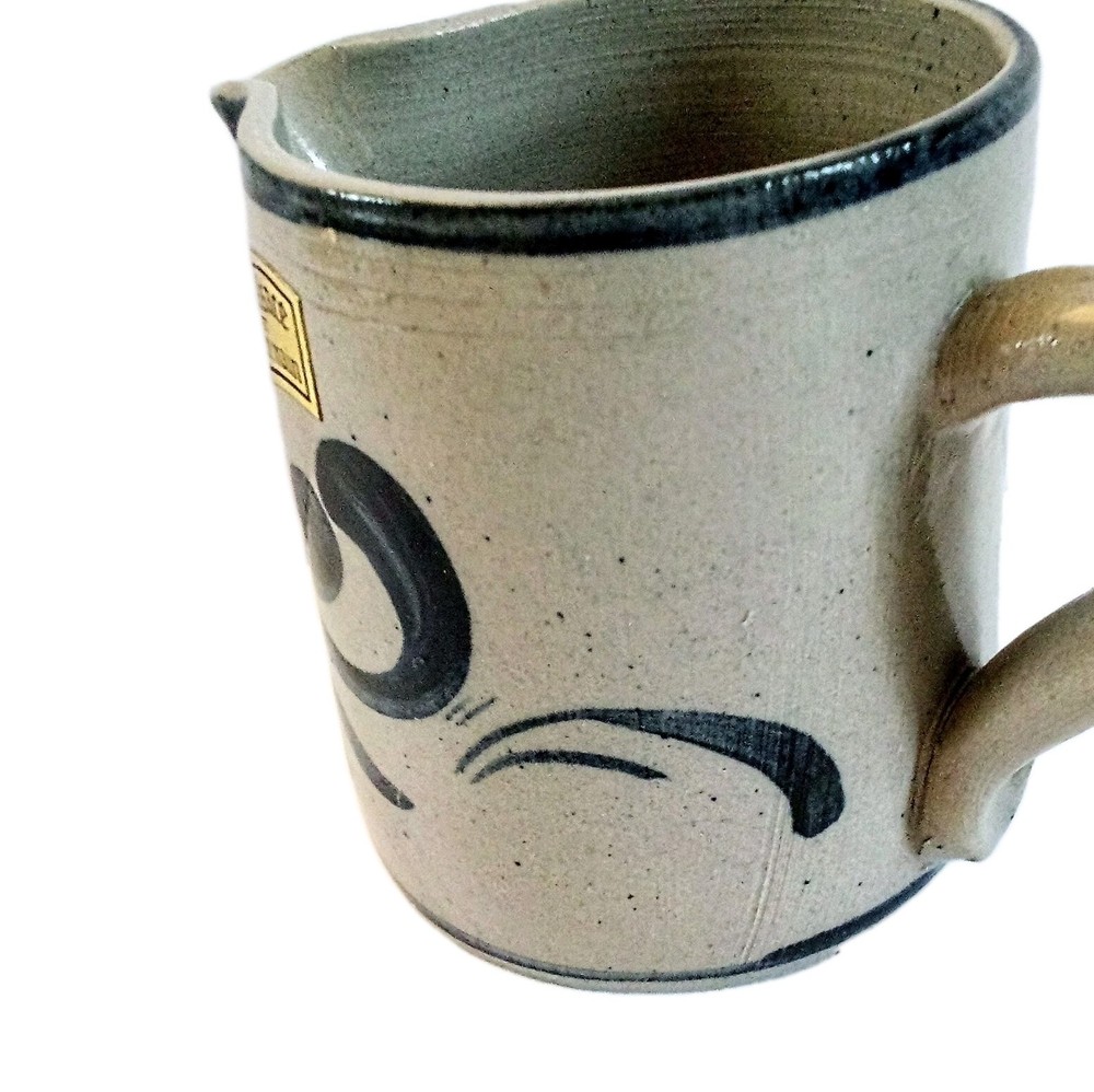 A. Ehret Alsatian Sandstone Creamer Blue Container