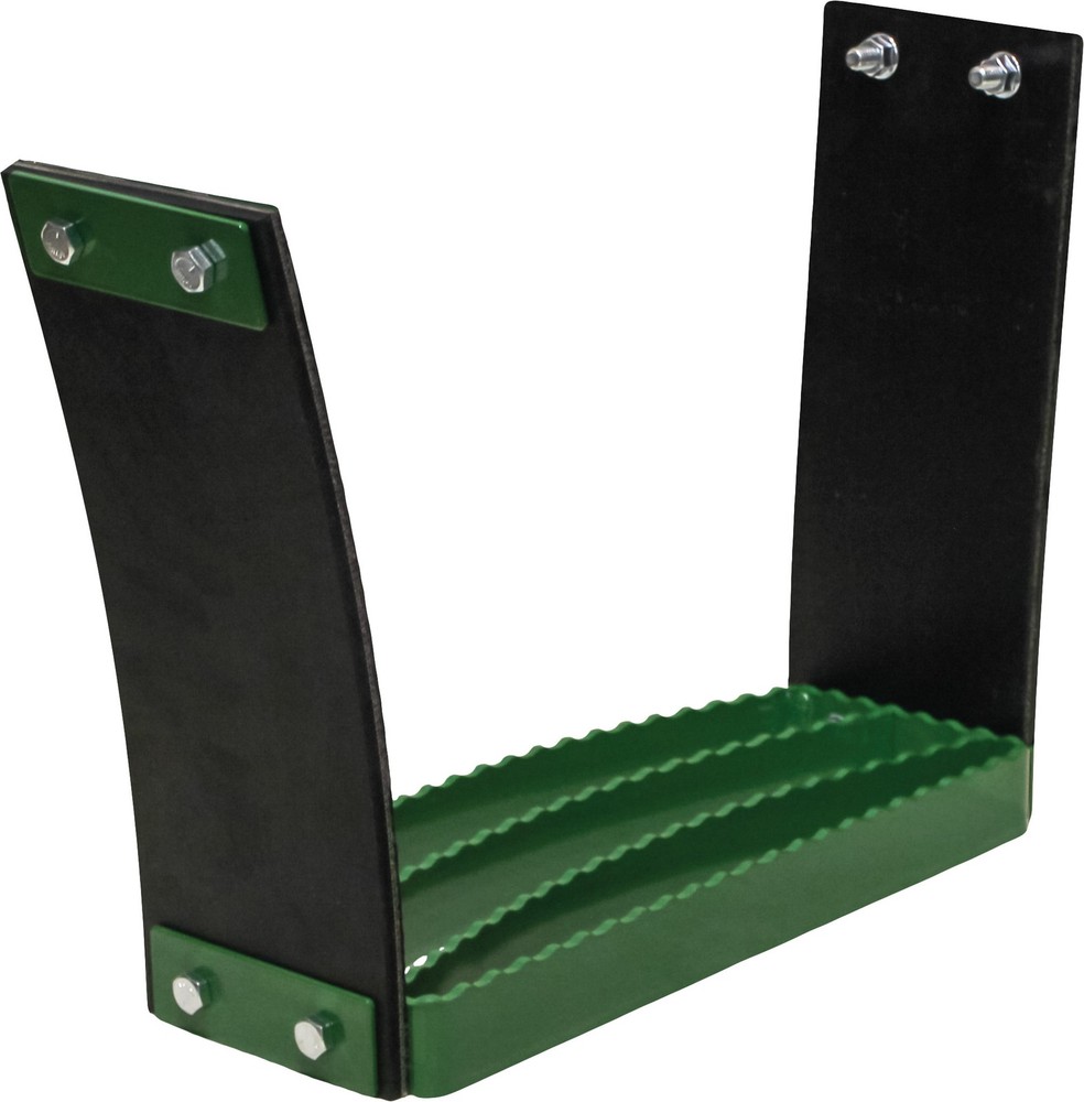 KM Universal Bolt-On Flex Step - Green flexible step for tractors