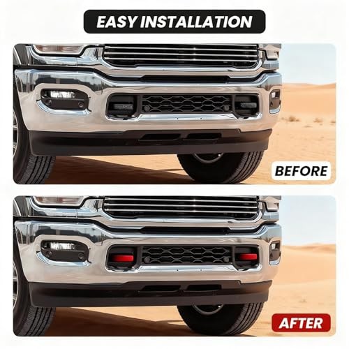 Custom Front Tow Hook Covers for RAM 2500/3500 (2019-2026) – Personalized