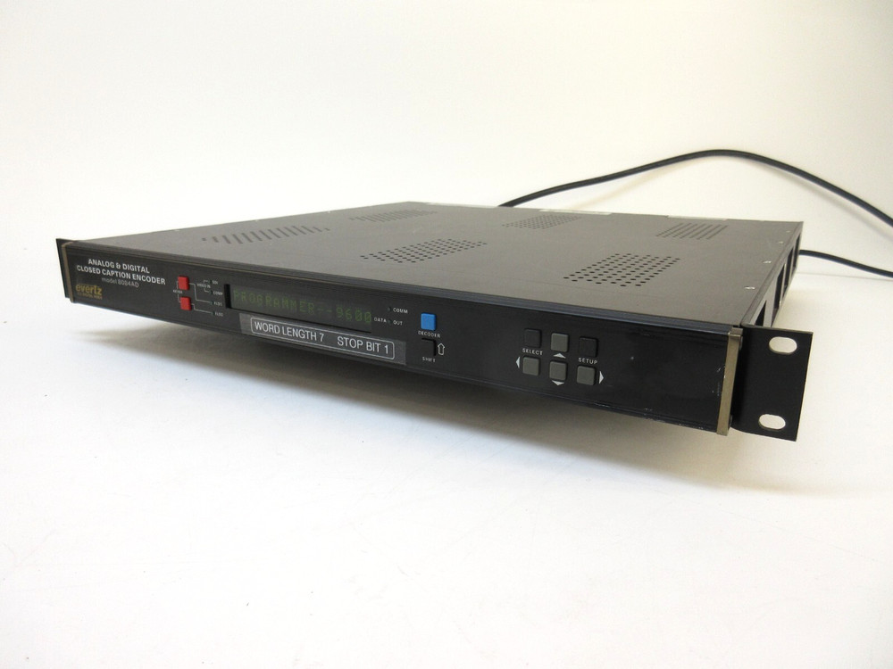 Evertz 8084AD -Analog and Digital Closed Caption Encoder SDI Video 4:2:2, serial