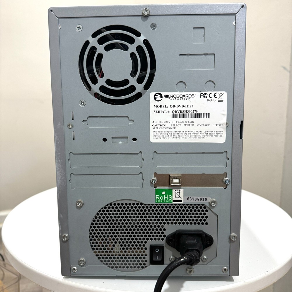 DVD Duplicator, 3-Bay - MicroBoards Technology MODEL QD-DVD-H123 - Tested/Works!