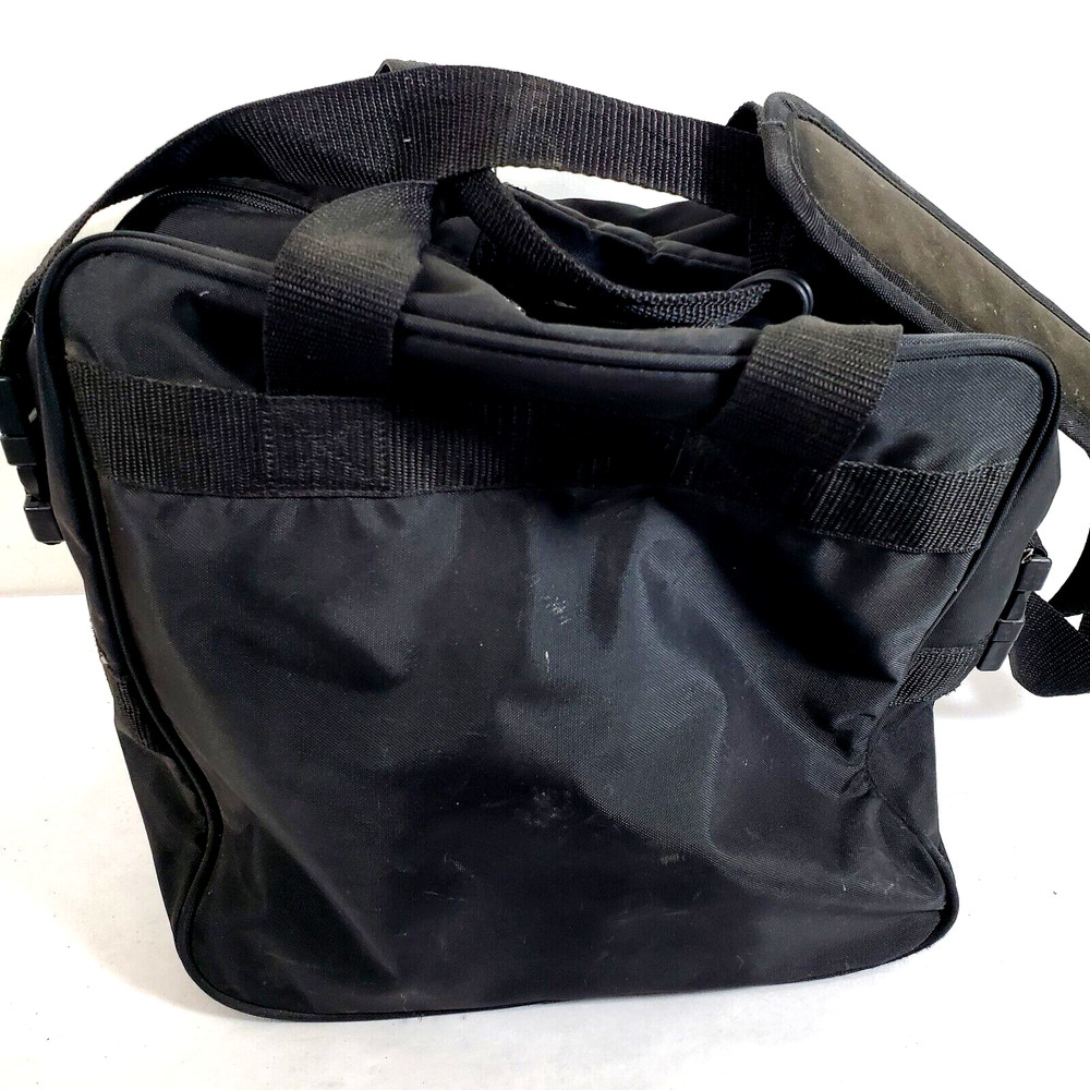 Tool Kit Single Ball Bowling Bag Black With Shoulder Strap Zip Closure