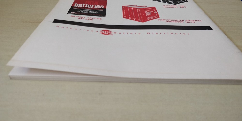 1962 RCA Battery Manual - Technical Specifications