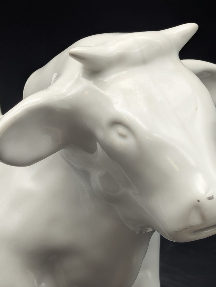 White Ceramic Bull Pitcher Pottery Barn