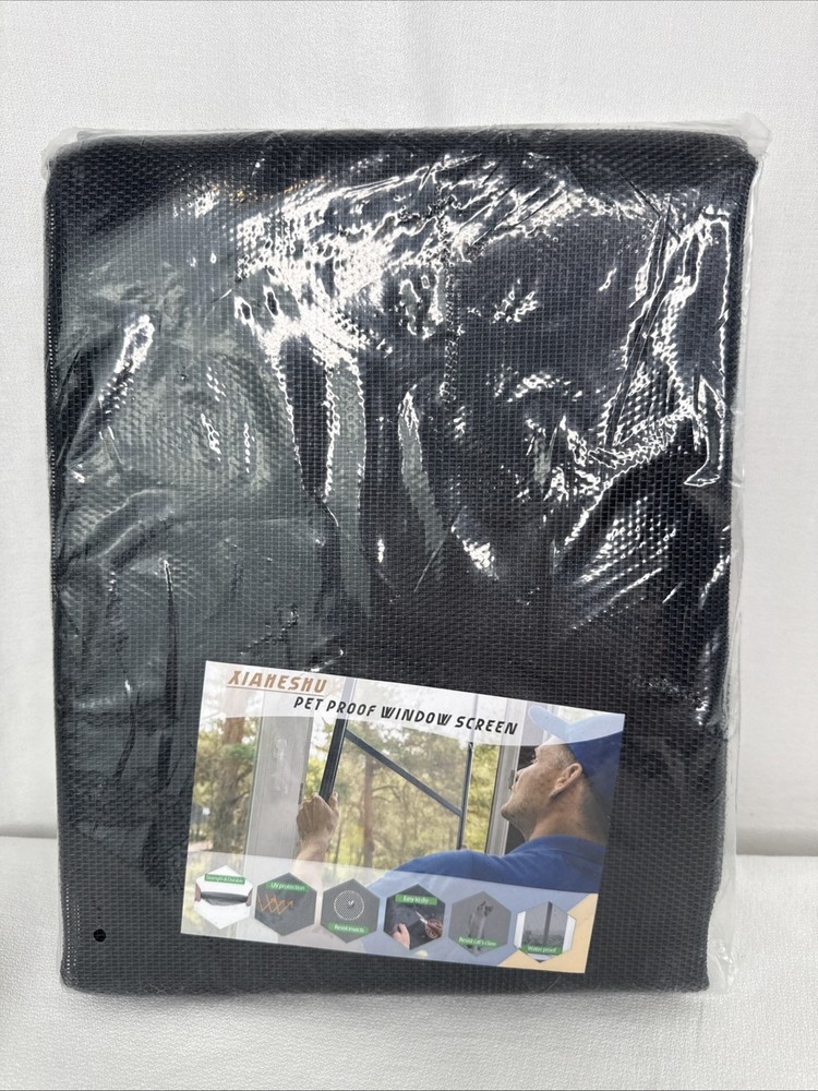 48” X 106” Pet Proof Window Screen Replacement Thick Charcoal