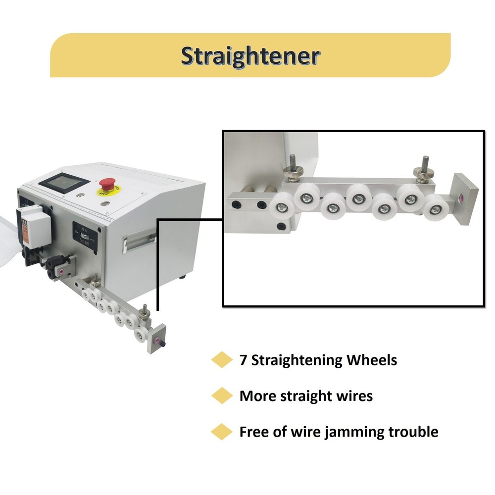 110V Wire Cable Stripping Machine 0.1-4.5mm² Fully Automatic Copper Cable Cuttin