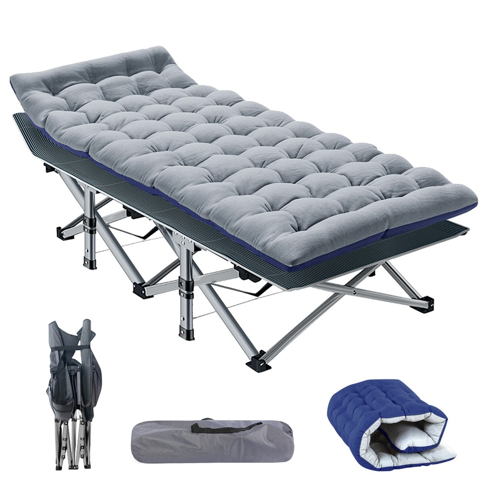 Adults Oversized / Standard Size Folding Sleeping Cot Bed Portable Cots