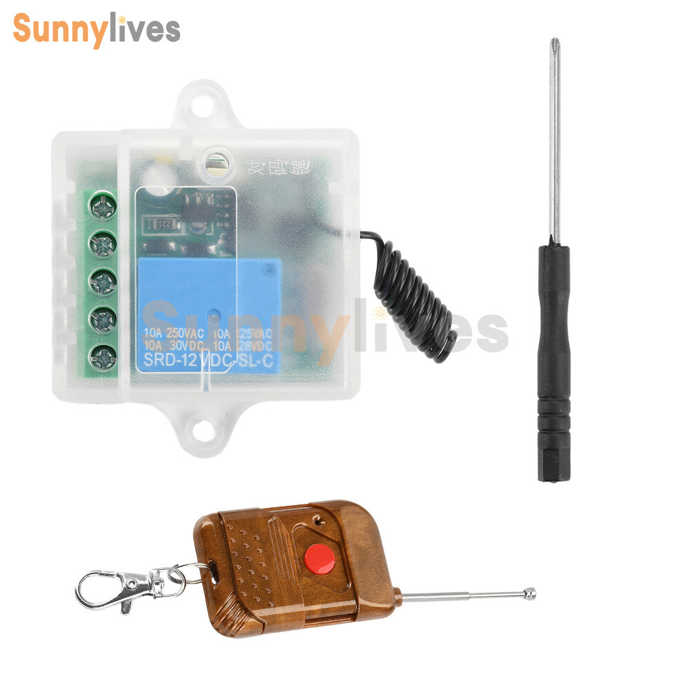 433Mhz Universal Wireless Remote Control Switch With DC12V Relay Receiver Module
