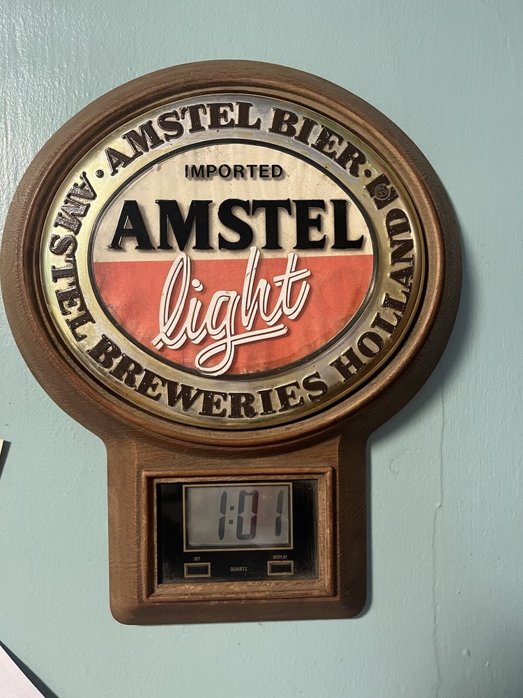 vintage Amstel Light Clock